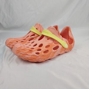 Merrell Hydro Moc Womens 10 Mens 8.5 Orange Slip On Water Shoes Trail Comfort